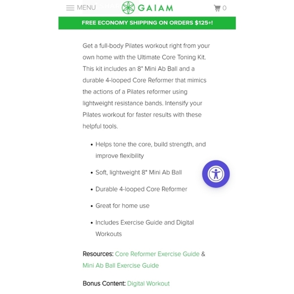 🌟 NEW - GAIAM Ultimate Core Toning Kit 🌟 - Picture 7 of 8